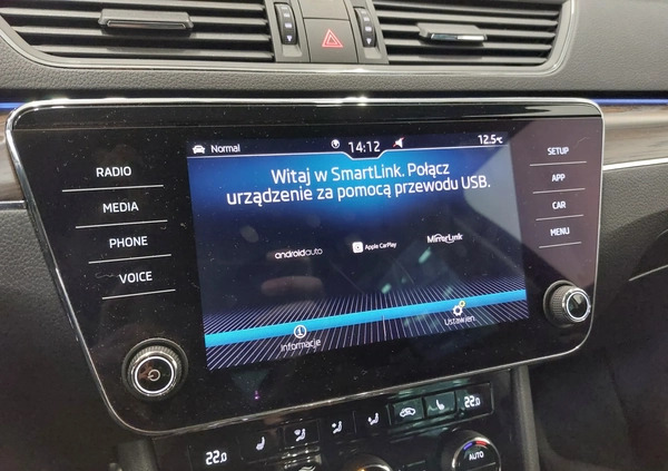 Skoda Superb cena 129900 przebieg: 191385, rok produkcji 2019 z Strzelno małe 704